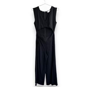 A.L.C. Black Straight Leg Sleeveless Jumper with Stomach Cutout Women's Sz. 4